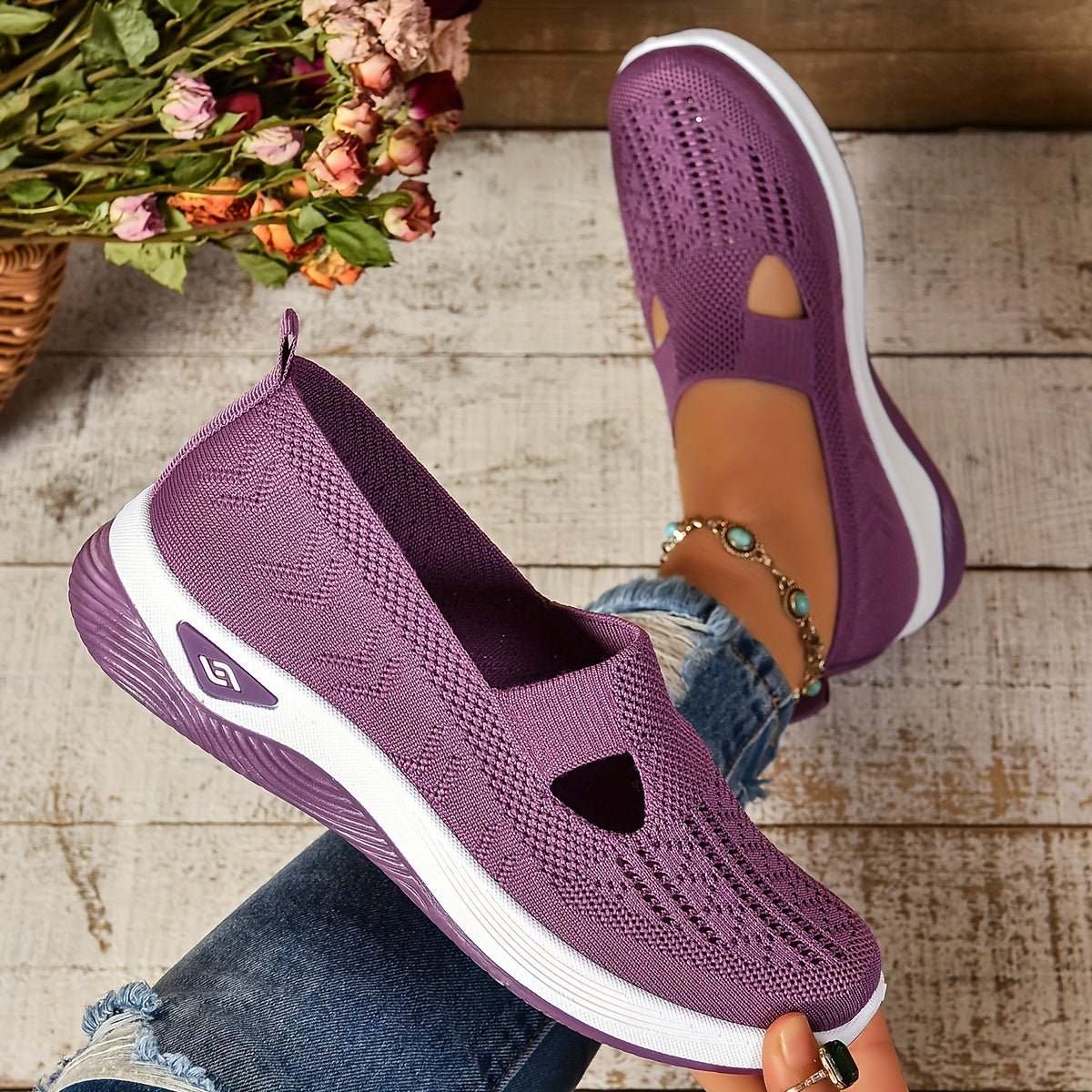 Women's Orthopedic Slip On Shoes with Gel Cushioned Sole, view 3