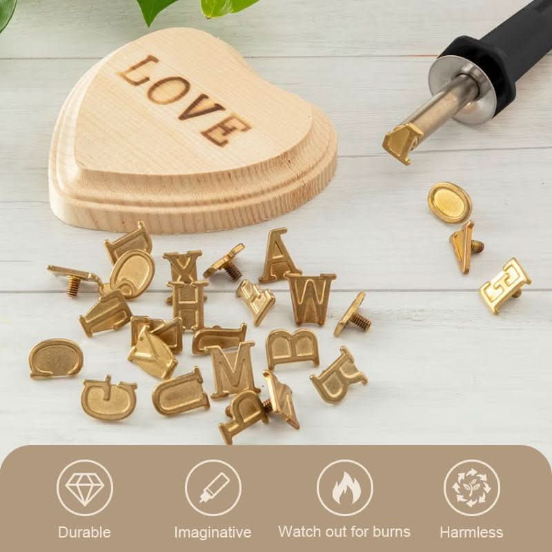 Wood Burning Pen Kit with Adjustable Temperature, Tips and Stencils, view 2