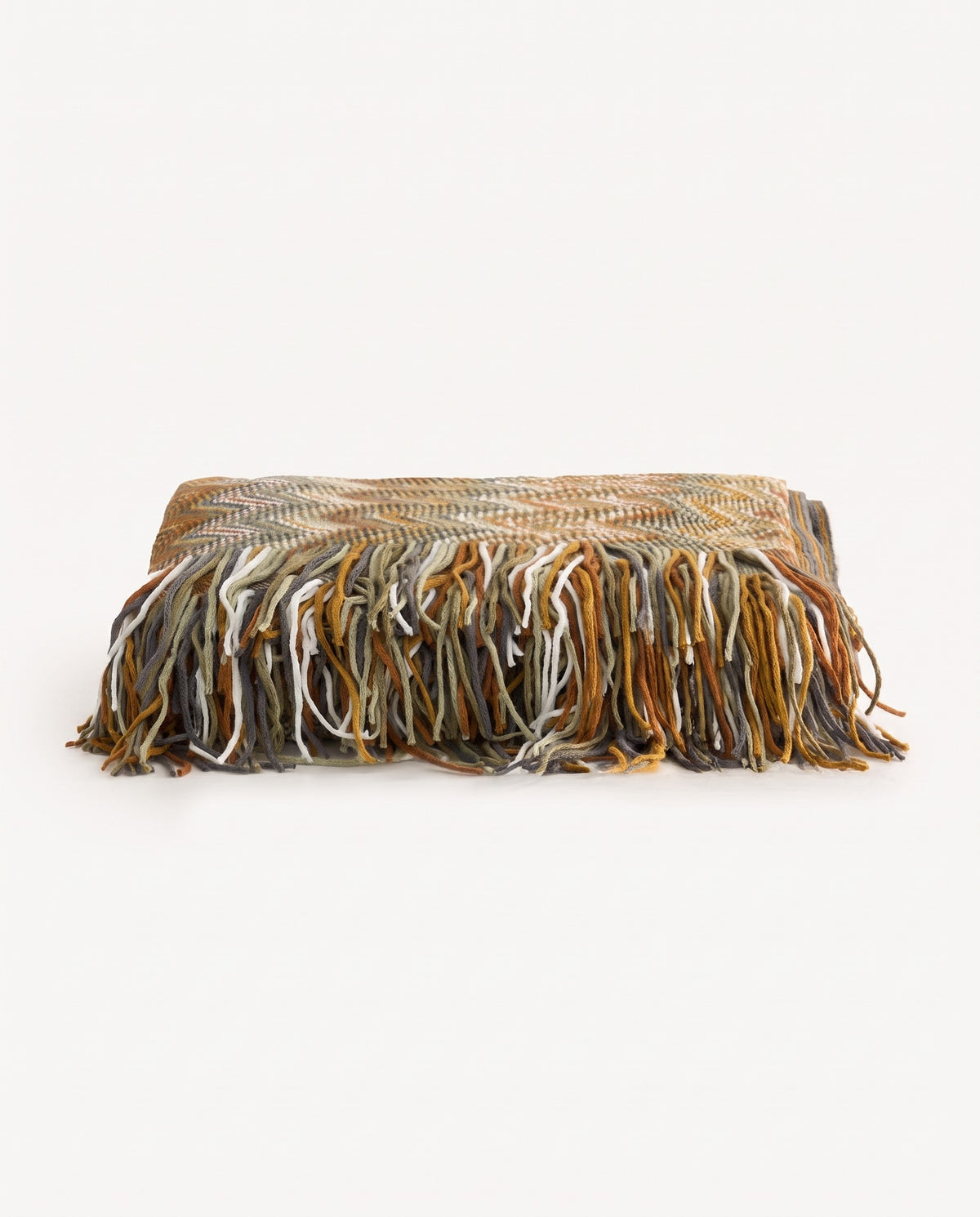 Zigzag Knit Throw Blanket | Soft Warm Handfeel