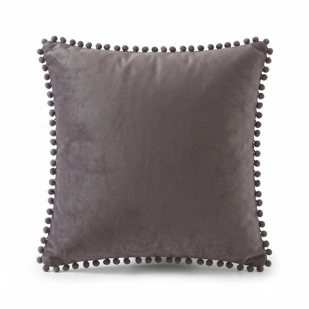 Scandinavian Accent Cushion | Pom Pom Trim, 4 Colors