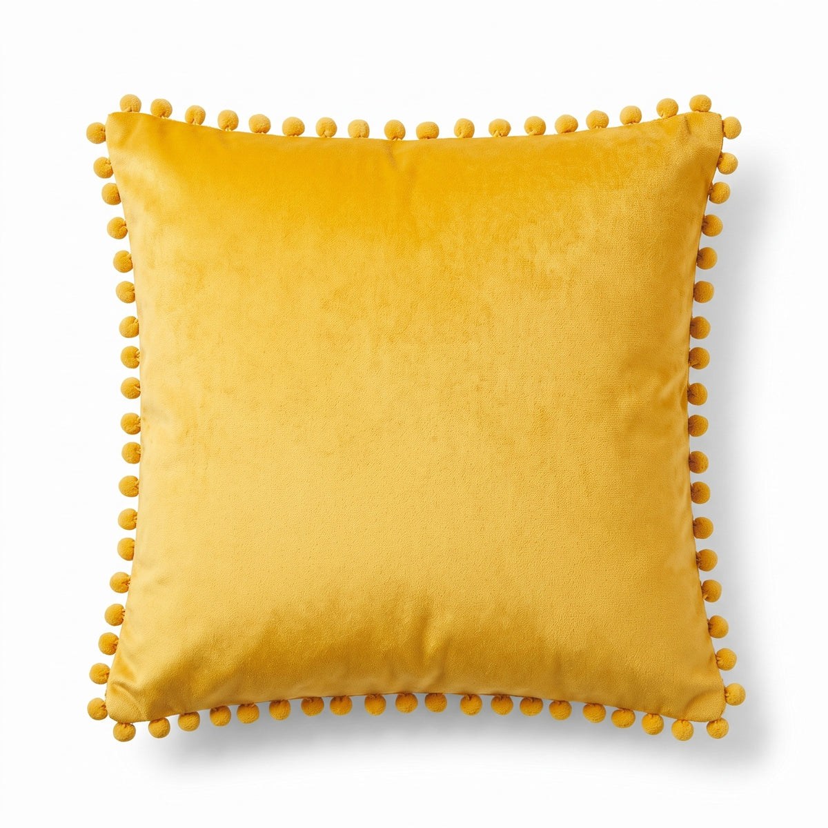 Scandinavian Accent Cushion | Pom Pom Trim, 4 Colors